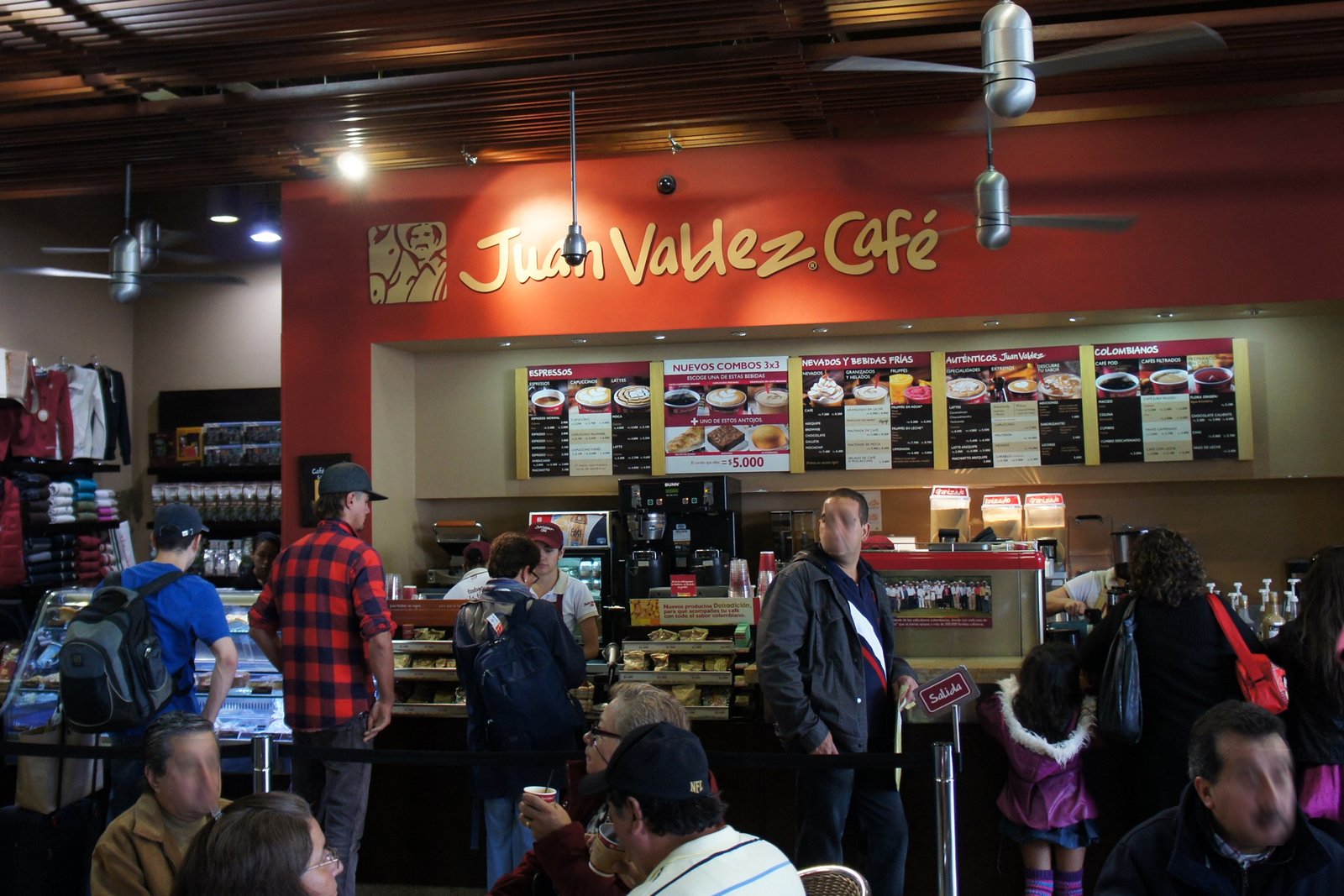 Juan Valdez Cafe store at El Dorado Airport, Bogota